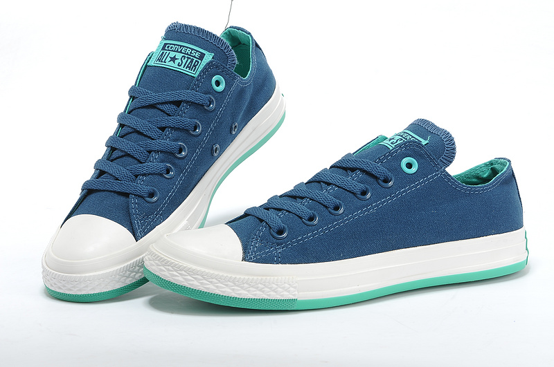 Chaussure Converse All Star Bleu Basse Femme Pas Cher